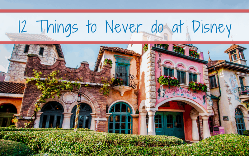 Things to never do at disney