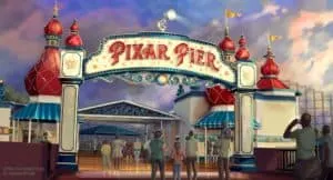 PIXAR PIER MARQUEE AT DISNEY CALIFORNIA ADVENTURE Year of Pixar