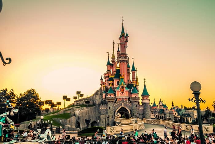 Sunset at the Sleeping Beauty Castle