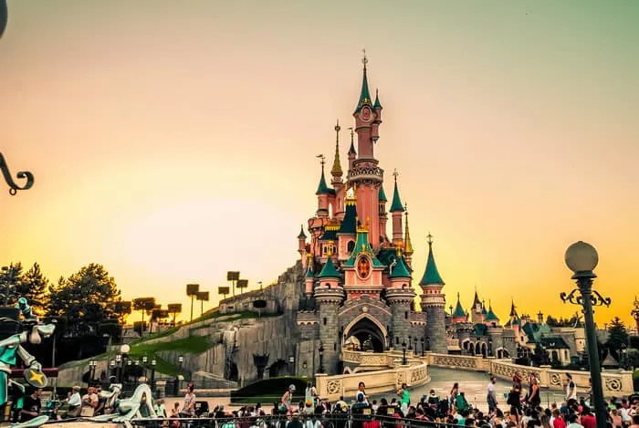 Sunset at the Sleeping Beauty Castle