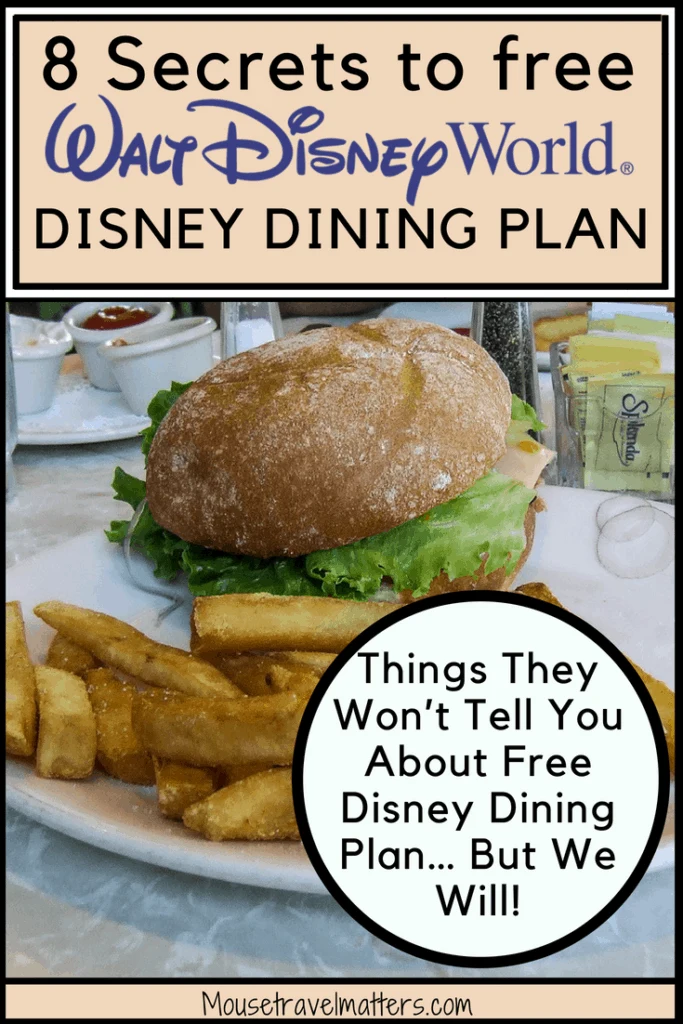 Will the Disney Dining Plan save you money at Disney World restaurants? Check out a few secrets about Disney Dining Plan before making your purchase. #disney #waltdisneyworld #disneylandparis 