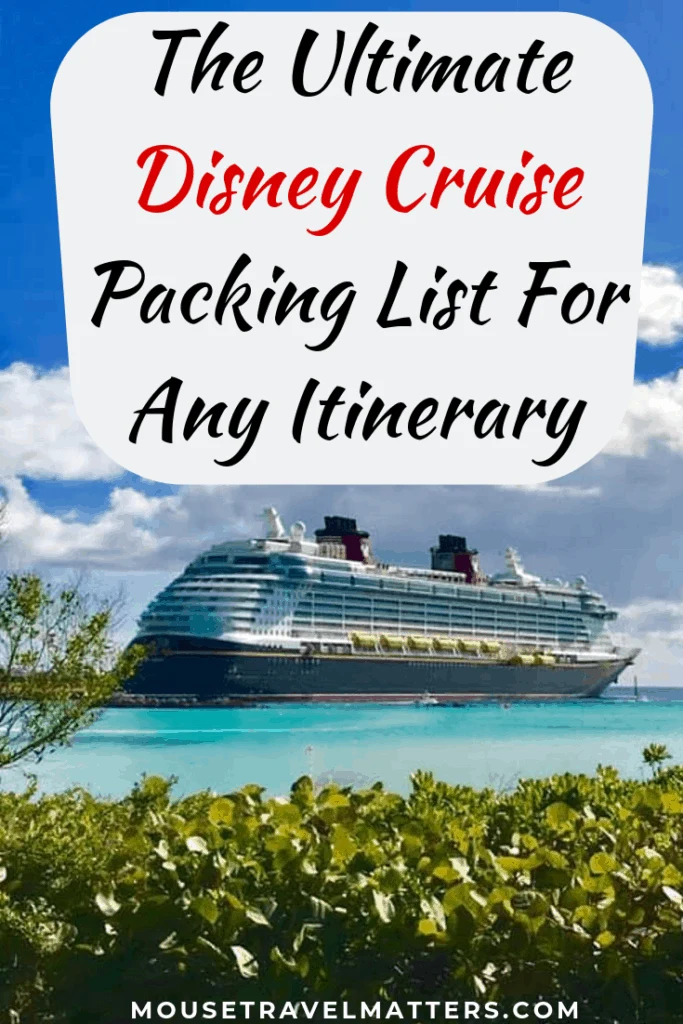 Things To Bring On Your Disney Cruise | what to bring on a disney cruise | disney cruise packing list for first timers | what to wear on a disney cruise | what to pack on a disney cruise | how to prepare for a Disney cruise #disneycruise