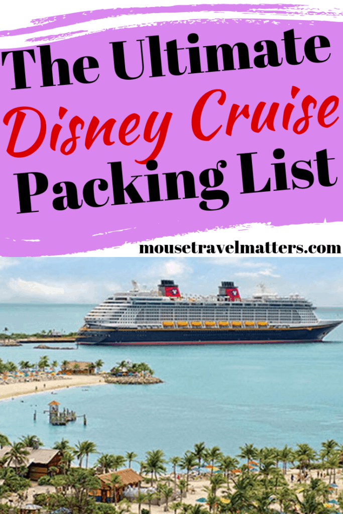 Ultimate Disney Cruise Line Packing List. Cruise packing lists can be endless. Assuming you have your clothes and toiletries packed, follow these tips and tricks for additional packing help. #packlinglist #disneycruise #packing #pack #dcl #disneycruiseline #cruise #cruisepacking