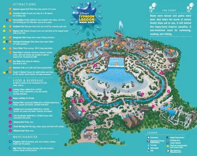 Everything you need to know about Disney's Typhoon Lagoon Waterpark. #waltdisneyworld #disney #disneyparks #disneyworld #disneytips #typhoonlagoon