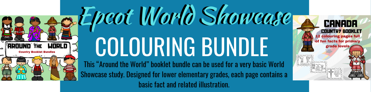 This “Around the World” booklet bundle can be used for a very basic World Showcase study. Designed for lower elementary grades, each page contains a basic fact and related illustration.