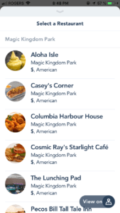 How to use Mobile Ordering at Walt Disney World