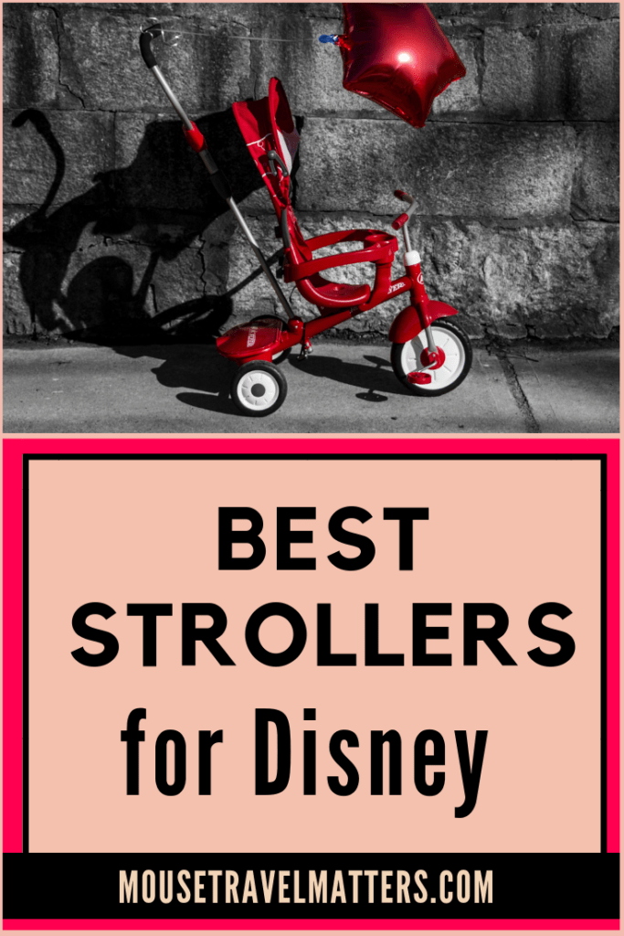 Are you looking to buy, rent, or borrow a stroller for your Disney park trip? The best stroller for Disney World has very specific criteria. Click to see our recommended best strollers for Disney & theme parks.
