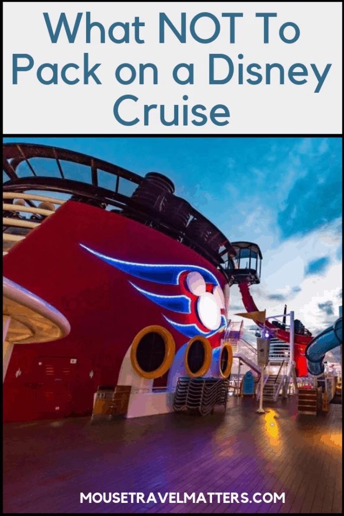 Sailing on a Disney Cruise? Here are some Disney Cruise tips which show you what you really must not pack! #Disney #DisneyCruise #DisneyCruisePlanning #DisneyCruiseTips #DisneyWonder #DisneyFantasy #DisneyCruisePacking #CruisePacking #DisneyCruiseTip #DisneyFantasy #DisneyDream #DisneyWonder #DisneyMagic