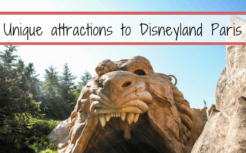 Unique attractions to DisneyLand Paris