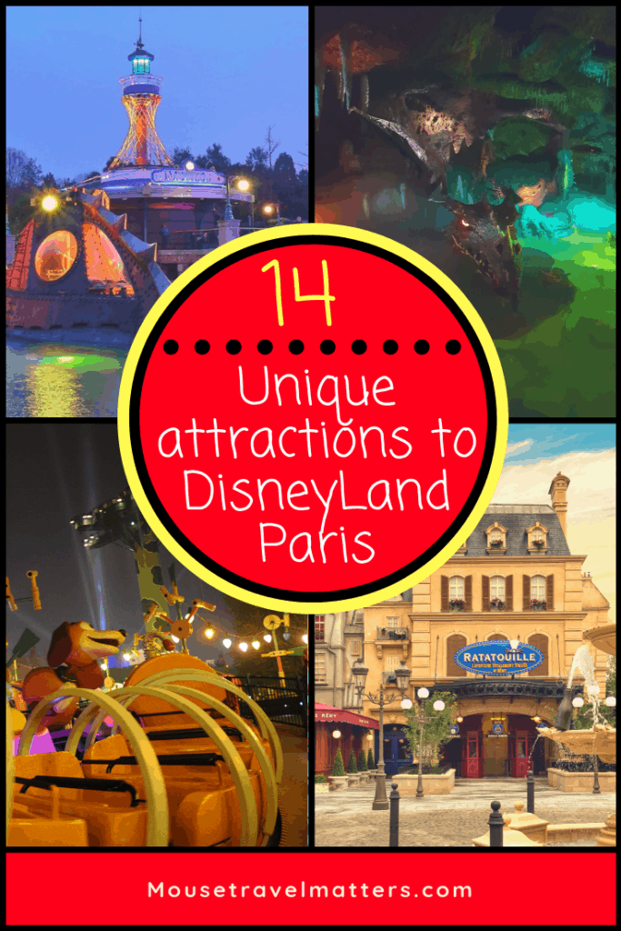 Unique attractions to DisneyLand Paris