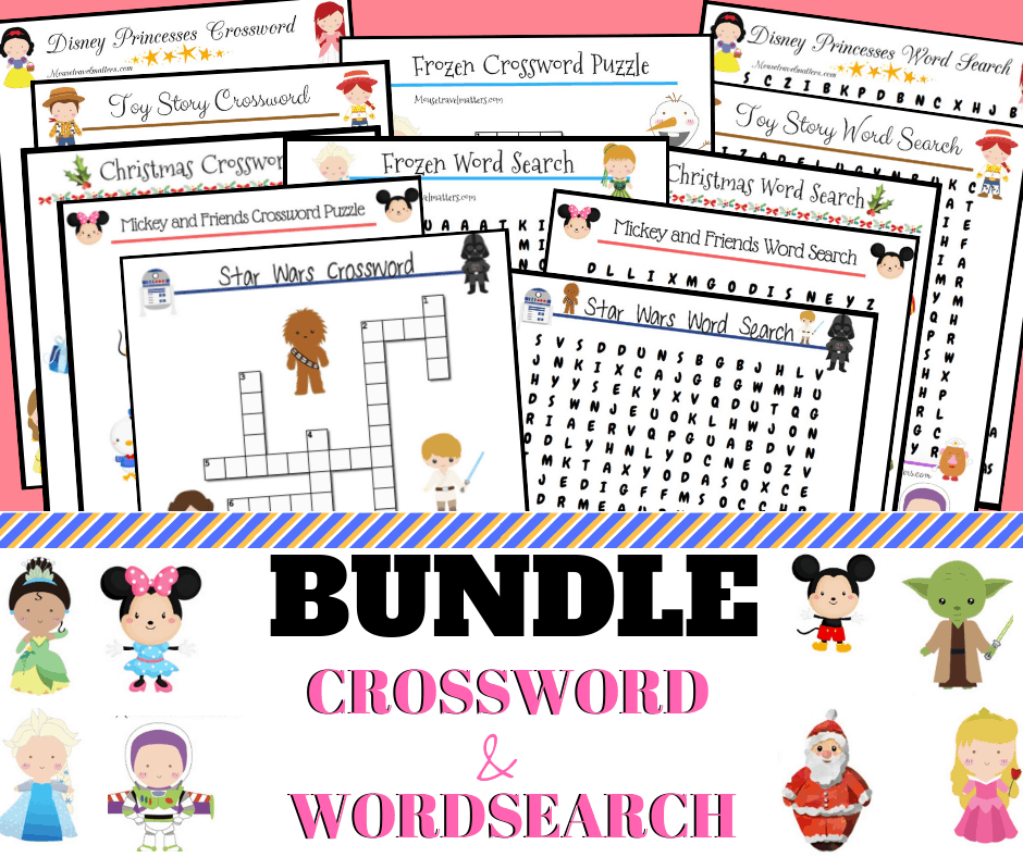 disney crossword and word search printable mouse travel matters