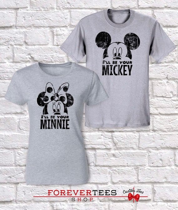 Mickey And Minnie Matching Disney Pirates of Caribbean Tshirt Design