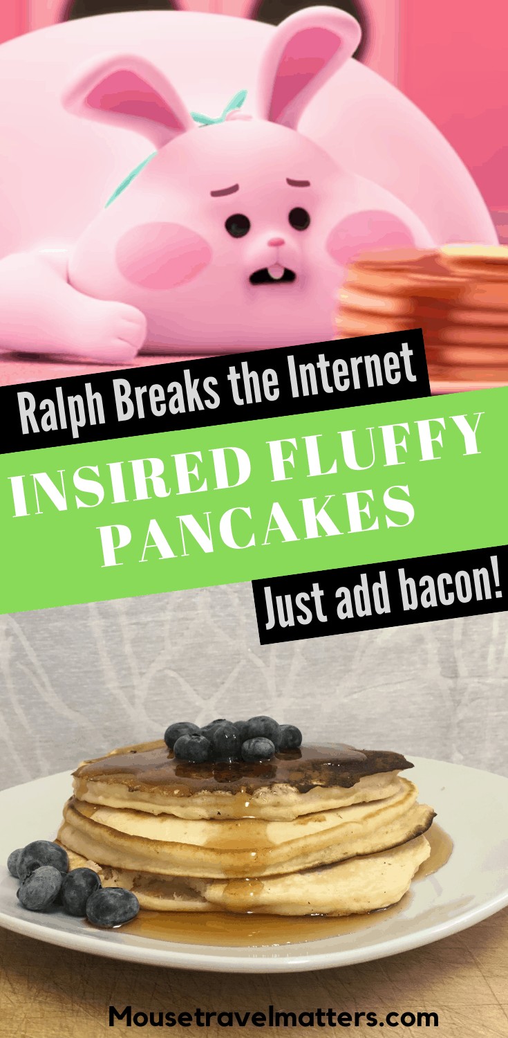 These Ralph Breaks the Internet Pancakes are super light and fluffy and oh so yummy.