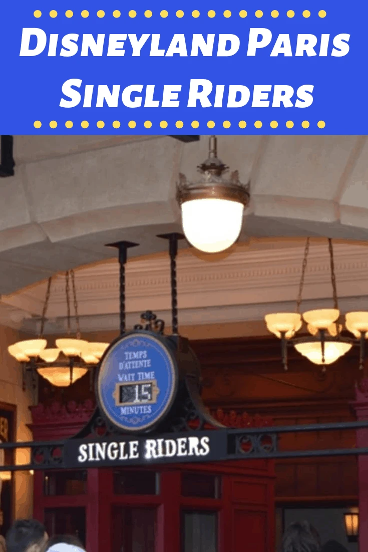 Disneyland Paris Single Riders