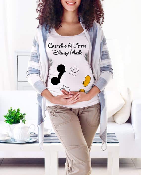 disney pregnancy announcement shirt