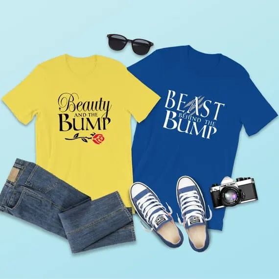 Matching Beauty And The Bump Beast Behind The Bump Shirts For