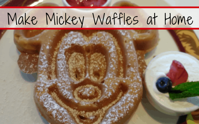 How to Make Mickey Waffles at Home