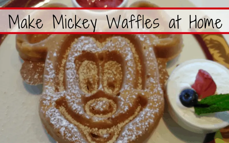 How to Make Mickey Mouse Waffles