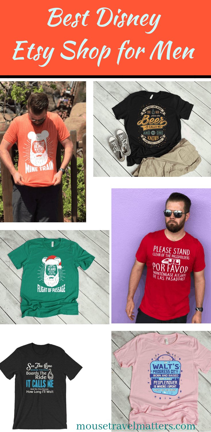 Best Disney Etsy Shop for Men - getting great quality Disney shirts for the men in our lives