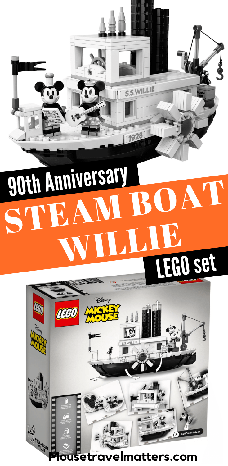 90th Anniversary Steam Boat Willie LEGO set