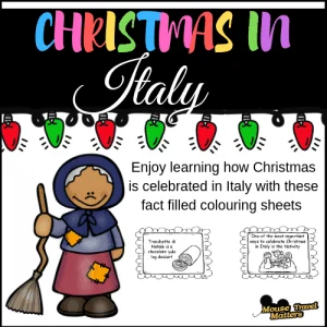 Christmas in Italy Mini Book for Early Readers