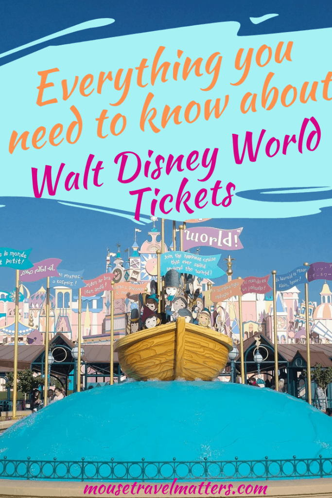 Begin planning your visit to Walt Disney World theme parks and water parks with our helpful ticket selection guide.