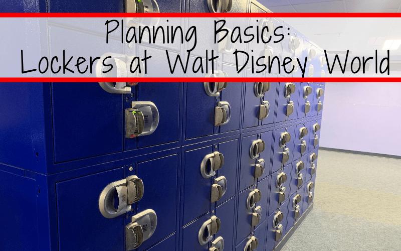 Rent a locker at Disney World to store items you don't want to carry with you all day long, like your packed lunch!