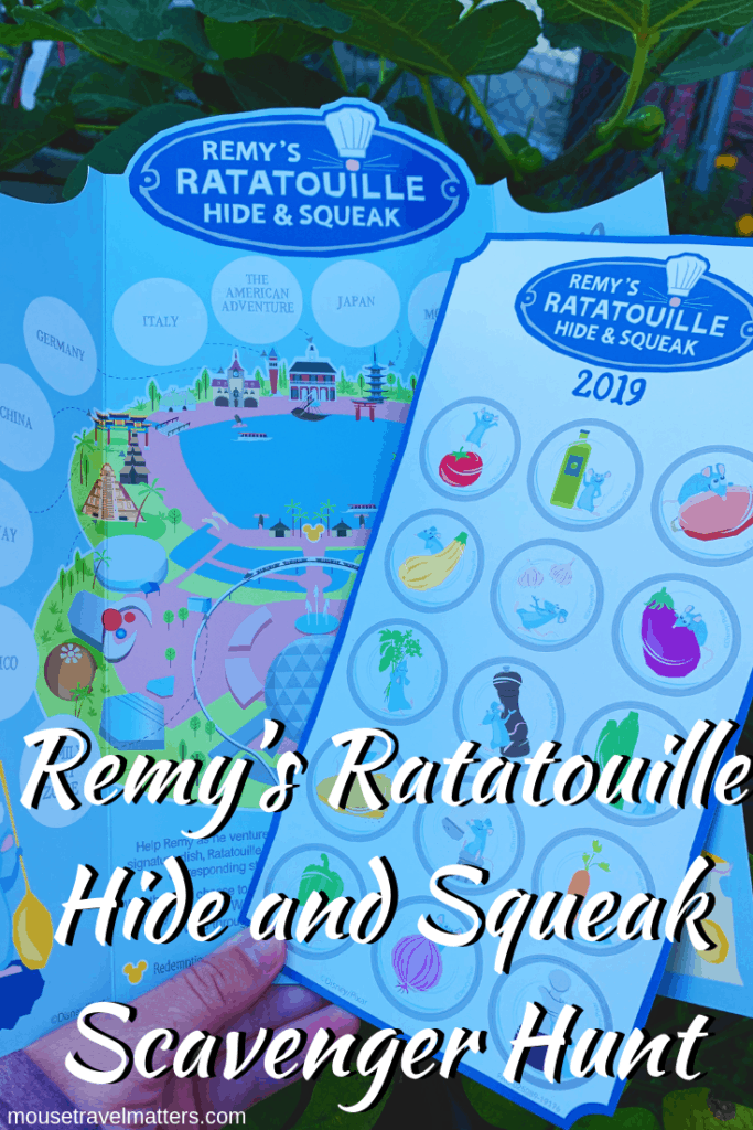 Remy from Ratatouille “hide and squeak” scavenger hunt at the 2019 Epcot international food and wine festival.