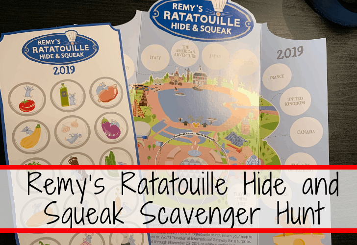 Remy’s Ratatouille Hide and Squeak Scavenger Hunt