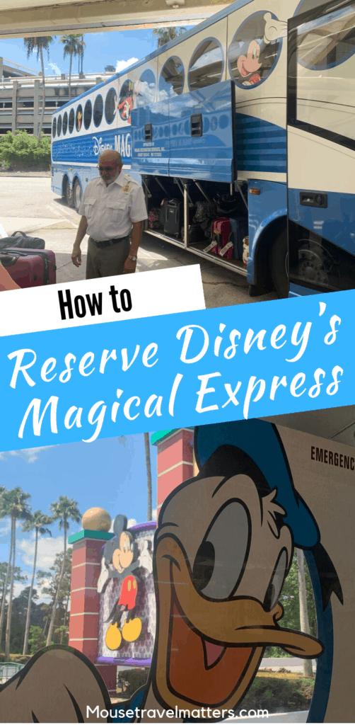 There are many perks of staying at a Disney Hotel, but one of our favorite is Disney’s Magical Express. We will share tips like who can use Disney’s Magical Express, how to get between parks, how to book a Disney’s Magical Express, and more! Come check out all of our Disney bus tips and save it to your Disney board so you can find it later.#Disney #magicalexpress#Disneytransportation