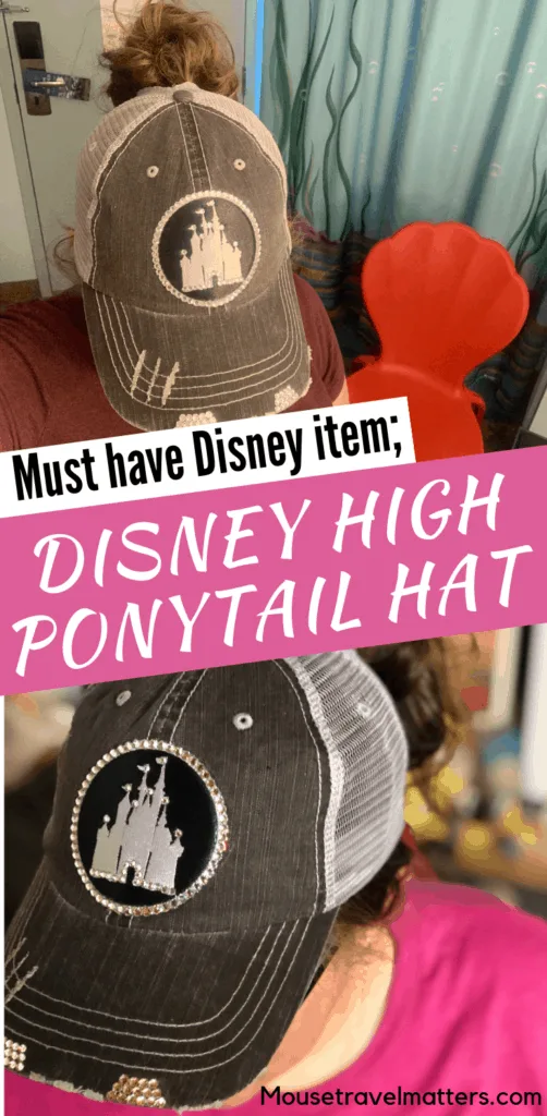 Disney High Ponytail Hat with Swarovski Crystals. High ponytail hats perfect for your next Disney trip!!  #disney #disneyland #mouseears #disneyears #minniemouse #minnieears #mickeyears #mickeymouse #mickey #hats #style #fashion #accessories #outfits #disneyoutfits #ootd #disneybound #etsy #etsyshop #onlineshopping
