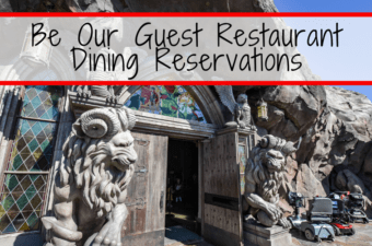 Be Our Guest Restaurant Dining Reservations