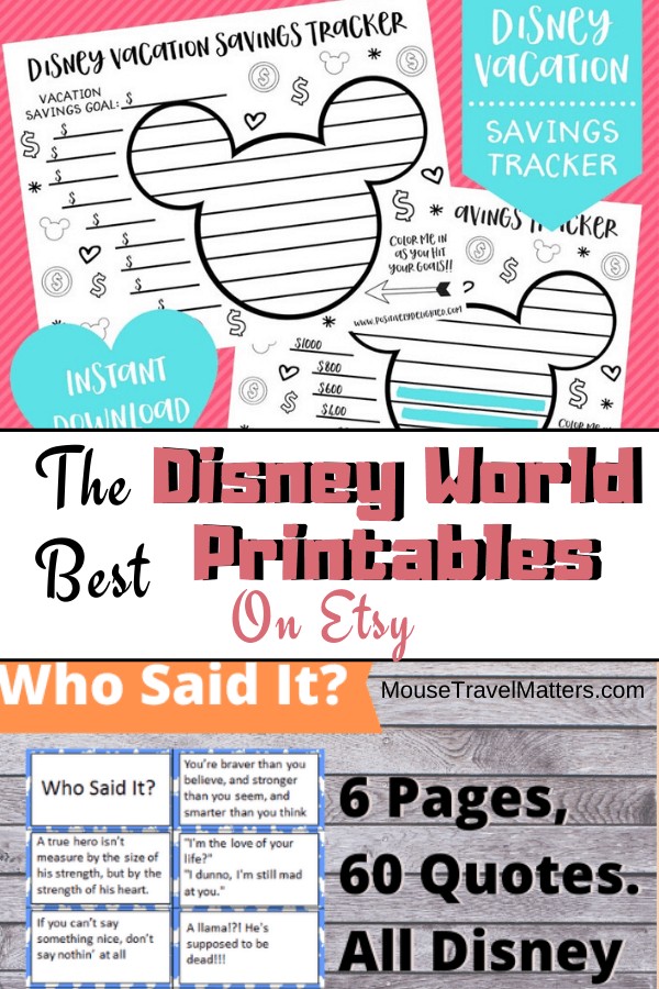 Walt Disney World vacation reveal ideas -- are you giving the gift of a Disney trip to someone for Christmas? Get an instant download of these awesome colorful printables from Etsy. Use them in an announcement letter or as part of a scavenger hunt. #DisneyWorld #DisneyVacation #etsy #DisneyParks