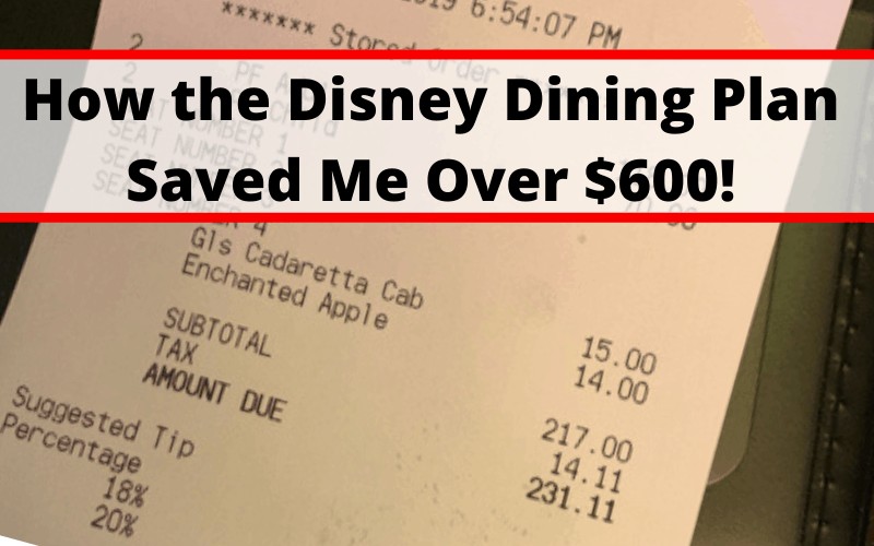 Find out how we save money with the Disney Dining Plan