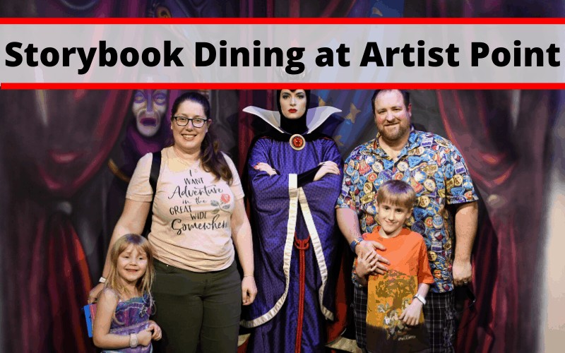 Storybook Dining with Snow White at Artist Point at Disney's Wilderness Lodge. The Evil Queen. Our magical dinner review.