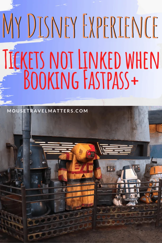 My Disney Experience says I don't have tickets linked