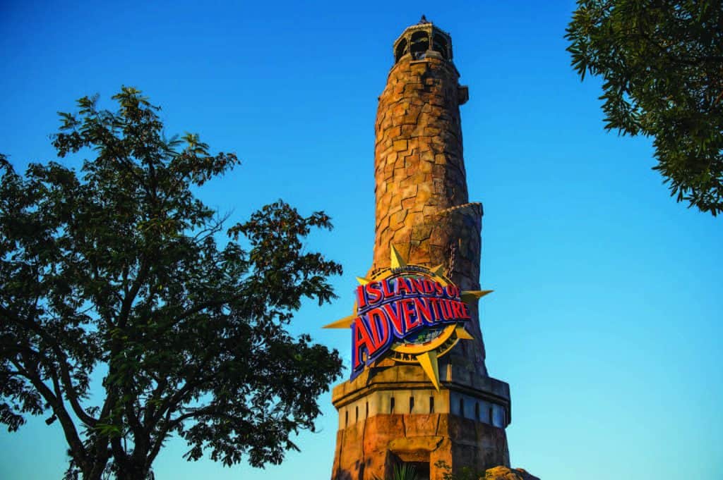 Universal Orlando Islands of Adventure Tower.