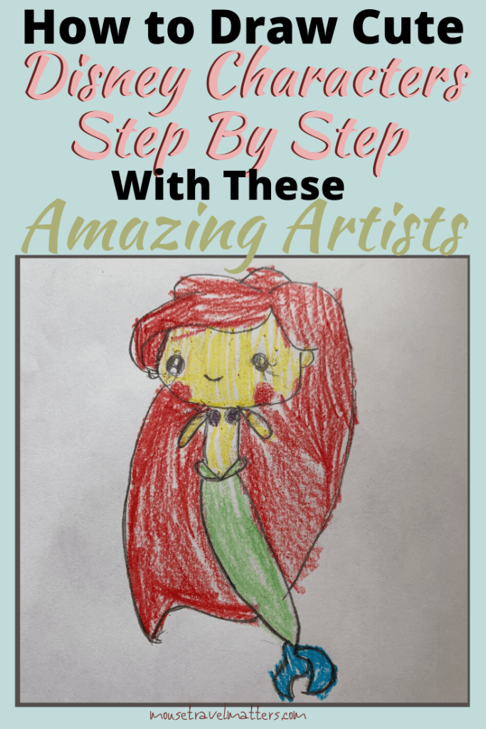 how to draw disney characters step by step for kids