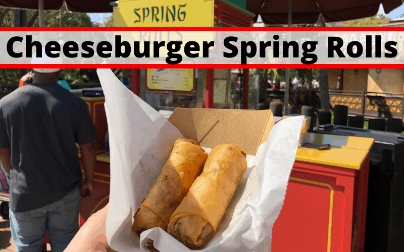 Aventureland Cheeseburger Spring Rolls