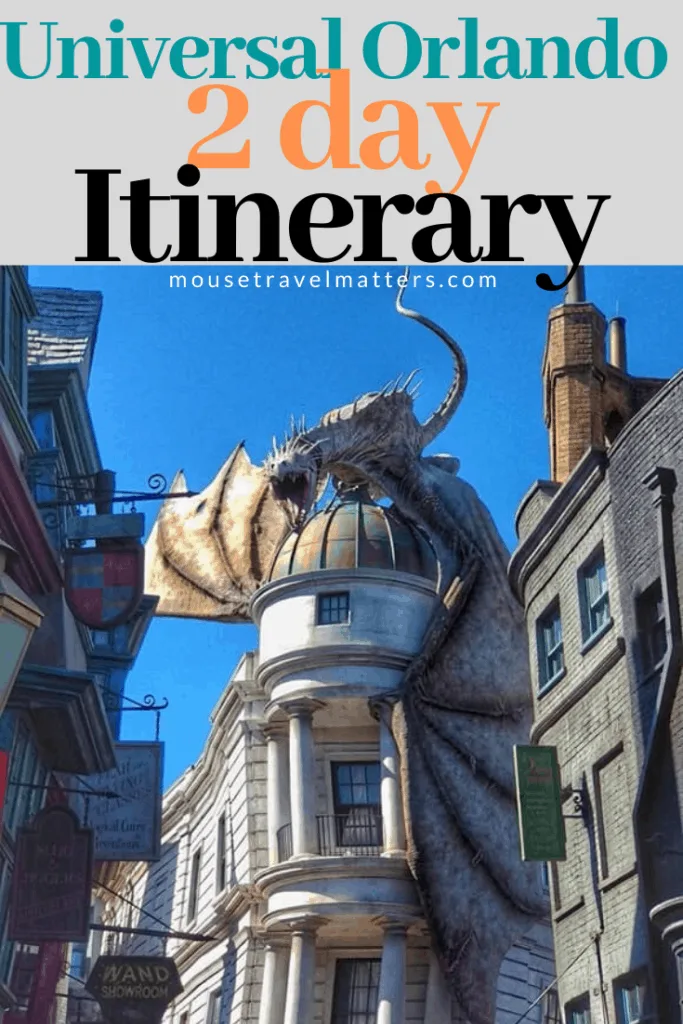 2 days at Universal Orlando Resort Itinerary