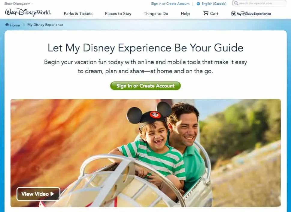 A simple guide on how to use My Disney Experience and the My Disney Experience App at Walt Disney World. #disneytravels