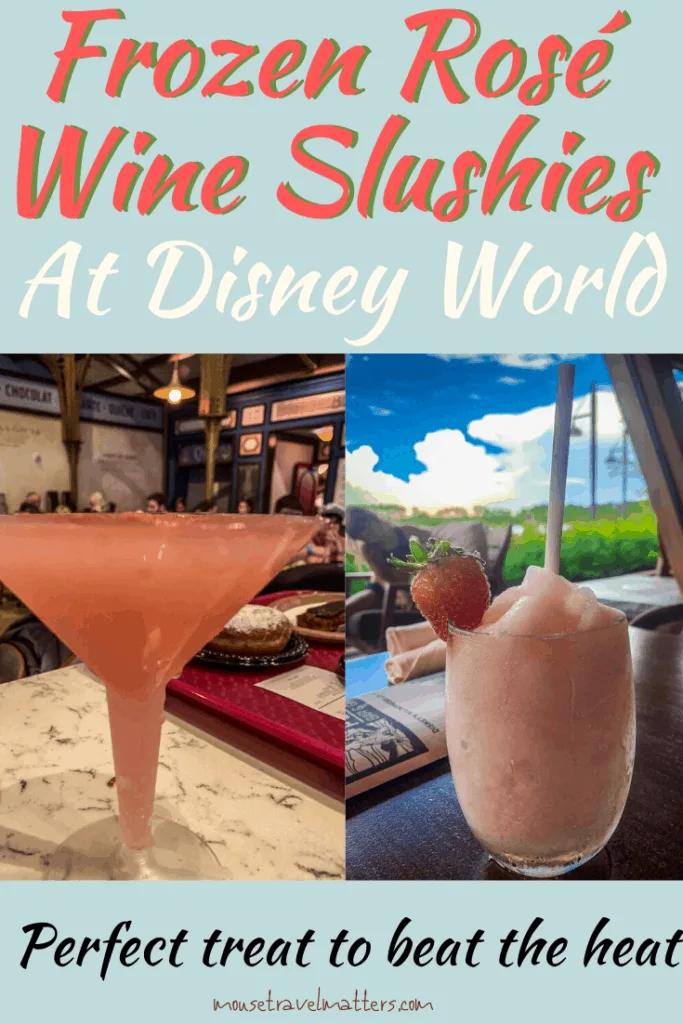 Disney's own Frozen Rosé Wine Slushies #summer #drinks #wine #cocktails #slushies