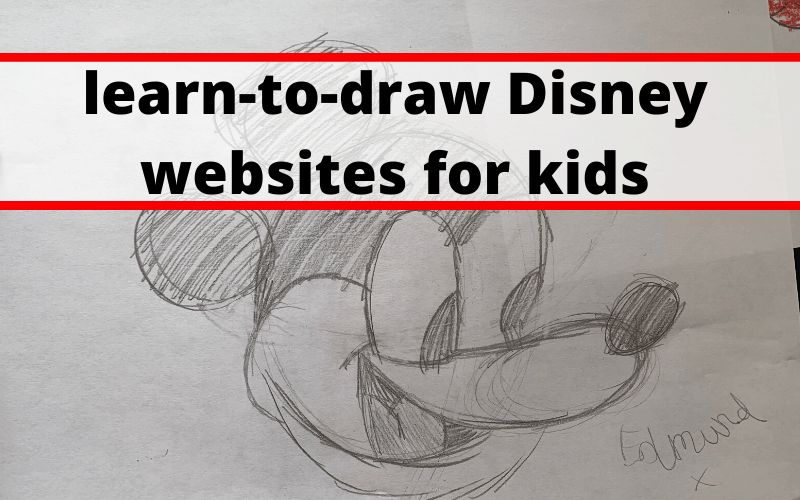 how to draw step by step disney characters for kids