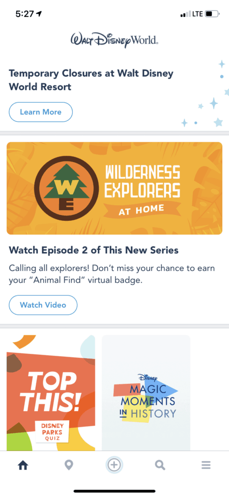 Earn Wilderness Explorer Badges at Home on the My Disney Experience App!