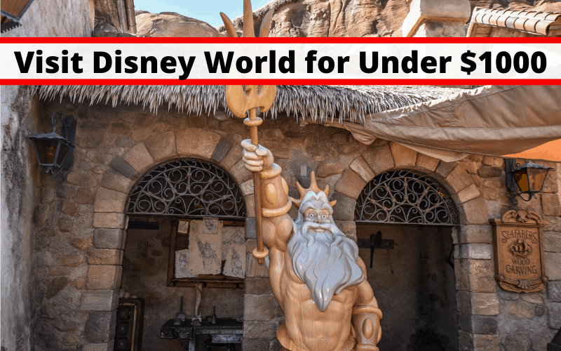 Did you know you can visit Disney World for under $1000? That's right, you don't have to pay an arm and a leg to enjoy the best of the Disney World magic. Save big on your next trip with this guide to visiting Disney for under $1000 per person for a 4 day stay! #DisneyWorldPlanning #DisneyWorldTips #DisneyTips #DisneyWorldBudget