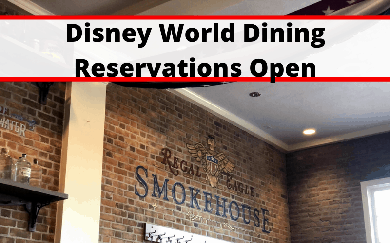 Disney World Dining Reservations Open