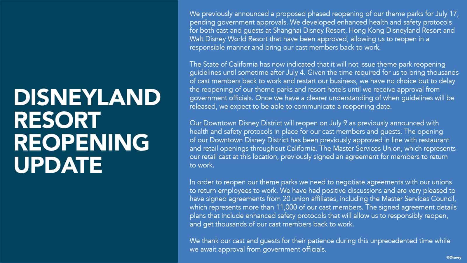 Disneyland Paris reopening procedures • Mouse Travel Matters