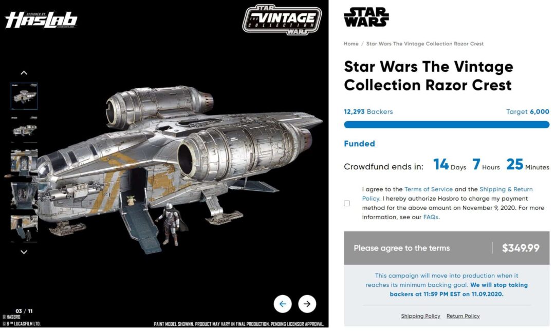 Star Wars The Vintage Collection Razor Crest • Mouse Travel Matters