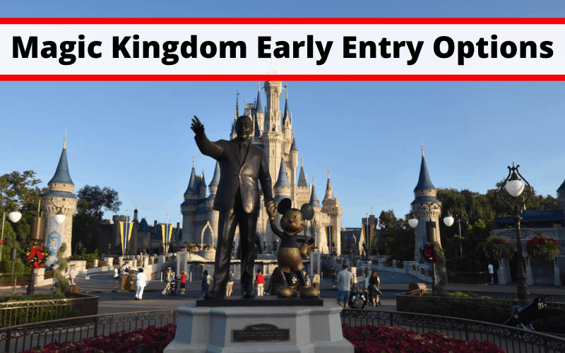 Magic Kingdom Early Entry Options
