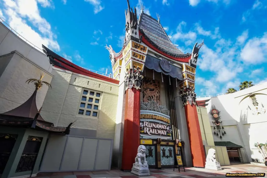 Mickey & Minnie's Runaway Railway - Chinese Theater Exterior